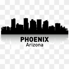 Phoenix Arizona Skyline Clipart Images Gallery For - Phoenix Arizona Skyline Silhouette, HD Png Download - arizona outline png