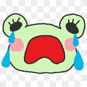 Frog Cute Kawaii Sad Crying Tears , Png Download - Kawaii Frog Png, Transparent Png - crying tears png