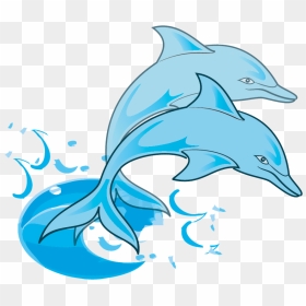 Bottlenose Dolphin Clipart Blue Starfish - Dolphins Clip Art, HD Png Download - starfish clipart png