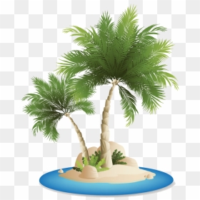 Palm Tree Png Beach, Transparent Png - desert tree png