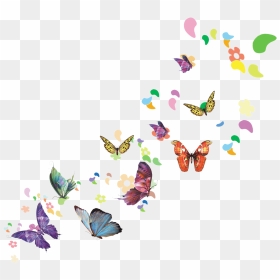 Download Spring Illustration - Spring Butterfly Png, Transparent Png - spring background png