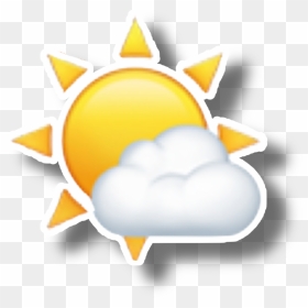 #sun #cloud #emoji #sunemoji #cloudemoji #emojisticker - Illustration, HD Png Download - cloud emoji png