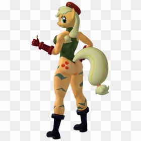 3d, Anthro, Applebutt, Applejack, Cammy White, Capcom, - Cartoon, HD Png Download - cammy png