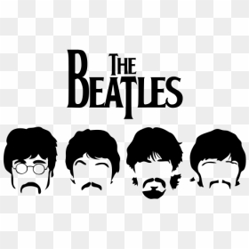 The Beatles Stencil Poster Wallpaper - Beatles Silhouette, HD Png Download - the beatles logo png
