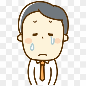 Business Man Crying Tears Clipart - Grief Clipart, HD Png Download - crying tears png