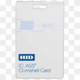 Iclass Clamshell Contactless Smart Card - Hid Card, HD Png Download - clam shell png