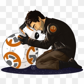 Poe Dameron Hugs Bb8, HD Png Download - poe dameron png