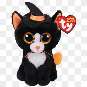 Small Witchie Cat Halloween - Beanie Boos New 2019, HD Png Download - halloween cat png