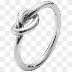 Georg Jensen Silver Love Knot Ring - Georg Jensen Love Knot Ring, HD Png Download - ring emoji png