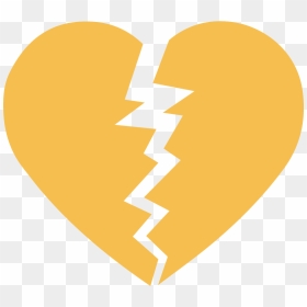 Back To Moving Next Steps - Broken Heart Png Images Yellow, Transparent Png - yellow heart png