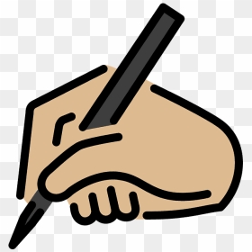 Writing Hand Emoji Clipart - Logo Of A Writting Hand, HD Png Download - clap emoji png