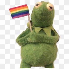 #kermit #kermitrainbow #rainbow - Kermit Sticker, HD Png Download - rainbow frog png