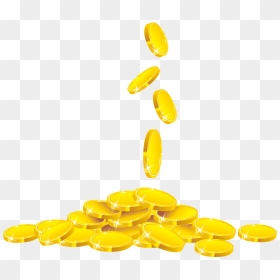 Coin Clipart Fifa - Falling Gold Coin Png, Transparent Png - coins falling png