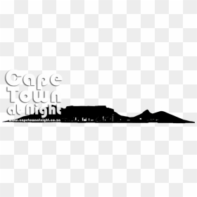 Table Mountain Logo Silhouette - Cape Town Table Mountain Silhouette, HD Png Download - town silhouette png
