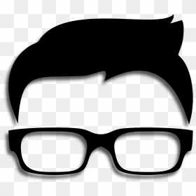 Hipster Boy Silhouette Icon With Drop Shadow - Im Trying Very Hard Not To Connect, HD Png Download - boy silhouette png