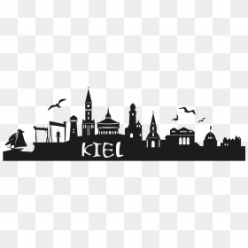 Kiel Skyline Silhouette Logo - Kiel Silhouette, HD Png Download - philadelphia skyline silhouette png