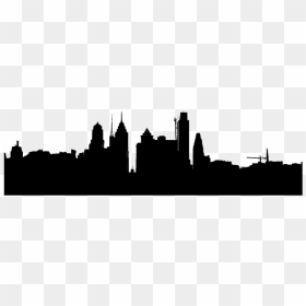 Philadelphia Cityscape Skyline Silhouette - Philadelphia Skyline Black Transparent, HD Png Download - philadelphia skyline silhouette png