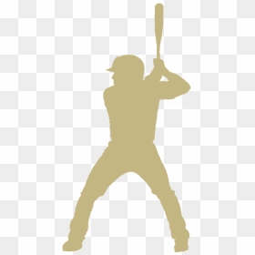 Silhouette , Png Download - Gold Baseball Player Silhouette, Transparent Png - baseball silhouette png