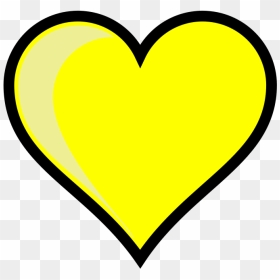 Yellow Heart Clipart, HD Png Download - yellow heart png