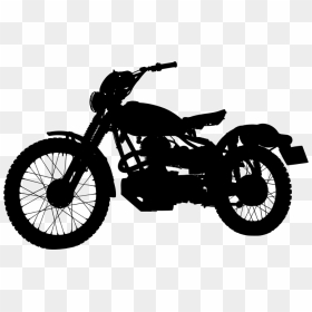 Vintage Bmw Motorcycle Silhouette - Vintage Motorcycle Silhouette Png, Transparent Png - motorcycle silhouette png