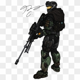 Spartan Mrskits - Halo Spartan Sniper Black, HD Png Download - halo spartan png