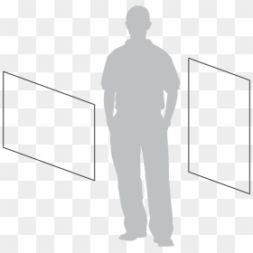 Standing, Hd Png Download - Standing, Transparent Png - person standing silhouette png