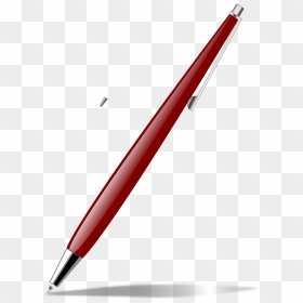 Red Glossy Pen Svg Clip Arts - Drawing Pencil, HD Png Download - red pen png