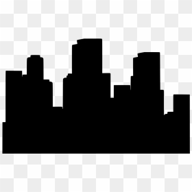Building, HD Png Download - town silhouette png
