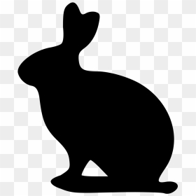 Easter Bunny Silhouette Png Download - Rabbit Silhouette Art Transparent, Png Download - bunny silhouette png