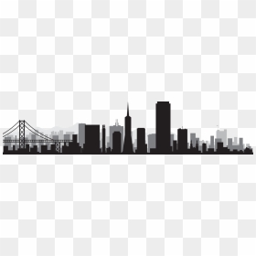 Skyline San Francisco Png Transparent, Png Download - san francisco skyline silhouette png