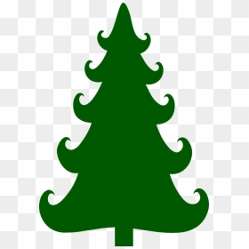 Cute Christmas Tree Silhouette - Svg File Christmas Tree, HD Png Download - christmas tree silhouette png
