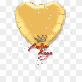 Large Gold Heart - Heart Balloons Yellow Png, Transparent Png - yellow heart png