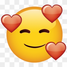 Emoji Stickers Png, Transparent Png - heart face emoji png