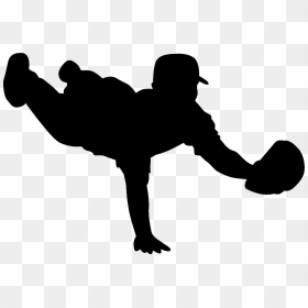 Baseball Player Softball Wall Decal Sport - Baseball Clip Art, HD Png Download - baseball silhouette png