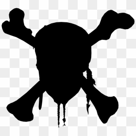 Skull Silhouette Pirate Silhouette Skull Silhouettes - Pirates Of The Caribbean Png, Transparent Png - skull silhouette png