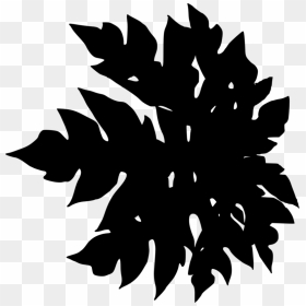 Leaf-silhouette - Illustration, HD Png Download - leaf silhouette png