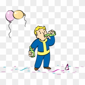 Fallout Vault Boy New Year , Png Download - Fallout Vault Boy Party, Transparent Png - fallout 4 vault boy png