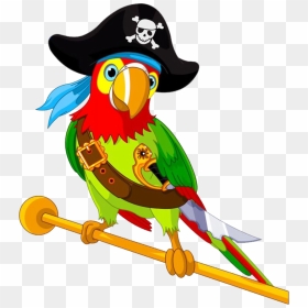 Pirate Parrot - Pirate Parrot Clip Art, HD Png Download - pirate parrot png