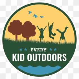 Every Kid Outdoors Logo - Every Kid Outdoors Program, HD Png Download - kids silhouette png