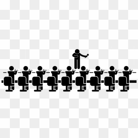 Large Audience Standing Ovation - Presentation Audience Clipart, HD Png Download - audience silhouette png