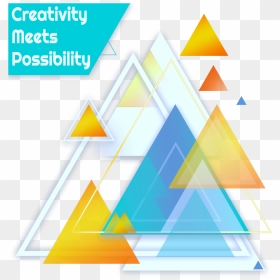 Abstract Illustration With Triangles - Portable Network Graphics, HD Png Download - blue triangle png