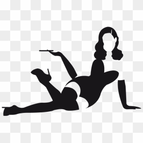 Pin Up Photography Png - Silhouette Pin Up Png, Transparent Png - photographer silhouette png