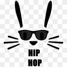 Transparent Rabbit Silhouette Png - Hip Hop Bunny Silhouette, Png Download - bunny silhouette png