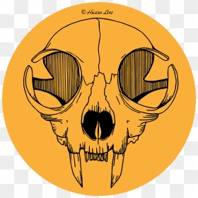 Skull Vector Png - Cat Skull Vector Free, Transparent Png - skull silhouette png