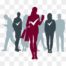 Silhouette, HD Png Download - audience silhouette png