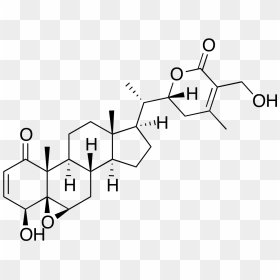 Whitaferin A Molecule - Strophanthus Kombe Chemical Constituents, HD Png Download - molecule png