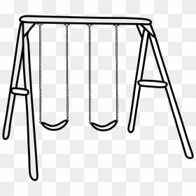 Transparent Swing Set Png - Swing Clipart Black And White, Png Download - swing png