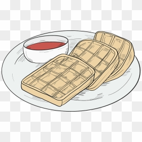 Waffles For Breakfast Clipart - Baked Goods, HD Png Download - breakfast clipart png