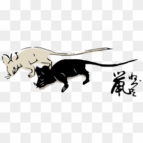 Art,silhouette,livestock - Clip Art, HD Png Download - rat silhouette png