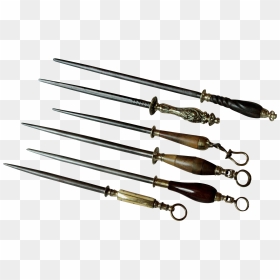Cast Steel, Butcher Knife, Knife Sharpening, Knives, - Antique Steel Knife Sharpener, HD Png Download - butcher knife png